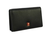 Elegancki Wizytownik Etui Na Karty/Wizytówki ALBATROSS Skóra Naturalna RFID SN 3782 CZARNY 11.5 x 7.5 x 2 [cm]