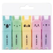 Zakreślacz z figurką Misia 5 szt