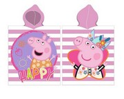 Ręcznik poncho 50x115 świnka peppa