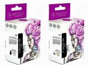 Zestaw tuszy HP 302 XL czarny + kolor zamiennik Inkdigo