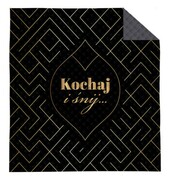 Narzuta na łóżko do sypialni 200x220 kochaj i śnij