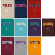 Zestaw 10x zeszyt tematyczny do szkoły60k -10 przedmiotów