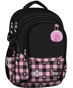Plecak szkolny młodzieżowy klasyczny ST.RIGHT 4 komorowy pink Checkered