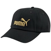 Czapka z daszkiem Puma czarna złote logo