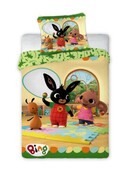 Pościel dziecięca bajkowa 160x200 króliczek zajączek BING OUTLET