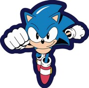 Poduszka kształtka kształtowa Sonic szybki jak błyskawica