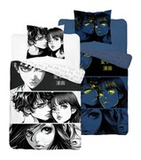 Pościel bawełniana świecąca w ciemności 160x200 manga