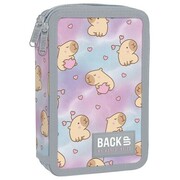Piórnik z wyposażeniem dwukomorowy BackUp kapibara
