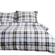 Pościel 180x200 bawełniana Komplet do sypialni krata