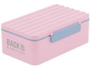 Śniadaniówka BACKUP różowa z przegródką