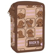 Piórnik potrójny z wyposażeniem BackUp pieski