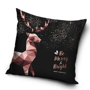 Poszewka 40x40 świateczny wzór Renifer