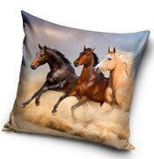 Poszewka na poduszkę 40x40 Koń konie koniki
