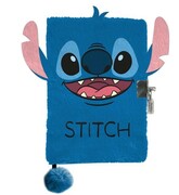 Mięciutki pluszowy dyskretny Pamiętnik z kłódką na kluczyk stitch(1)