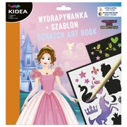 Wydrapywanka Zdrapywanka Księżniczki i wróżki z szablonami