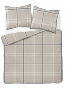 Pościel Elegancka Luksusowa 220x200 Perkal z lamówką KRATA