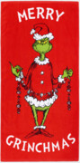 Ręcznik Kąpielowy Plażowy 70x140 Grinch świateczny