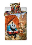 pościel dziecieca bajkowa licencyjna 160x200 Tomek i przyjaciele Pociągi