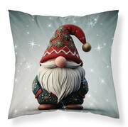 Poszewka 40x40 świateczny wzór skrzat