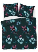 Pościel 180x200 satyna bawełniana komplet do sypialni kwiaty