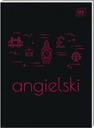 Zeszyt tematyczny brulion język Angielski A5 80k kratka + ściąga