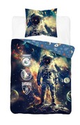 Pościel bawełniana 160x200 młodzieżowa Kosmos Astronauta