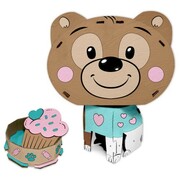 Figurka 3D malowanie po numerach po numerkach Miś