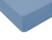 Prześcieradło Jersey 60x120 z gumką do łóżeczka niebieskie