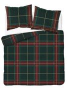 Pościel bawełniana 220x200 świąteczna krata kratka