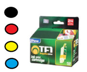 5x Tusz TFO Epson 1291-1294 (T1291-T1294) 2xczarny + niebieski + czerwony + żółty