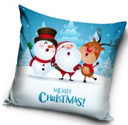 Poszewka 40x40 świateczny wzór mikołaj Merry Christmas