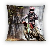 Poszewka dwustronna 40x40 bawełniana motor motocross cross
