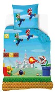 Pościel bajkowa 140x200 licencyjna Super Mario Bross