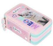 Piórnik z wyposażeniem St. Majewski potrójny z pełnym wyposażeniem KOT Kicia