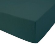 Prześcieradło Jersey 90x200 z gumką butelkowa zieleń