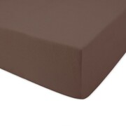 Prześcieradło Jersey 170/180 x200 z gumką czekolada