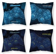 Poszewka świecąca w ciemności 40x40 Gamer Gracz pad