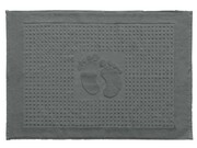 Dywanik łazienkowy hotelowy 50x70 stopki ciemny popiel