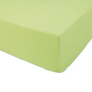 Prześcieradło Jersey 60x120 z gumką do łóżeczka limonka