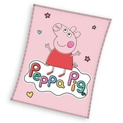 Koc licencyjny polarowy 110x140 świnka Peppa pig