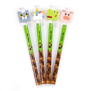 6x Długopis zmazywalny wymazywalny z figurką