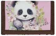 Portfel dla dziecka panda na rzep