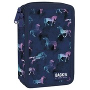 Piórnik z wyposażeniem dwukomorowy Konie