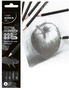 Zestaw ołówków z węglem 6 szt Kidea
