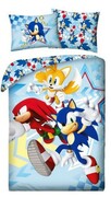 Pościel bajkowa 140x200 Sonic bawełniana
