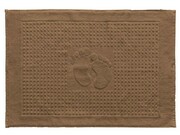 Dywanik łazienkowy hotelowy 50x70 stopki jasny brąz