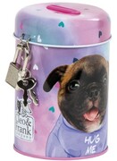 Skarbonka z kłódką na oszczędności Pies