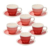 Tognana Pompei Zestaw Espresso 6x Filiżanka i 6x spodek w pudełku włoski design