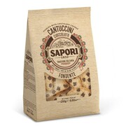 Sapori Cantuccini Dark Chocolate Chunks Biscotti Włoskie ciasteczka z czekolada 250g DUŻA PACZKA