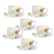 Tognana Audrey Zestaw Espresso 6x Filiżanka i 6x spodek w pudełku włoski design